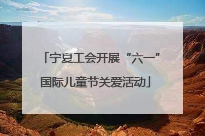宁夏工会开展“六一”国际儿童节关爱活动