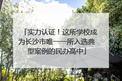 实力认证！这所学校成为长沙市唯一一所入选典型案例的民办高中