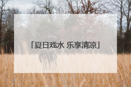 夏日戏水 乐享清凉