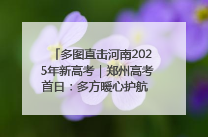 多图直击河南2025年新高考｜郑州高考首日：多方暖心护航 助力学子逐梦