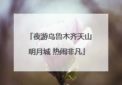 夜游乌鲁木齐天山明月城 热闹非凡