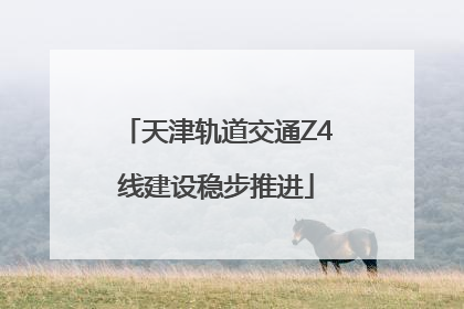 天津轨道交通Z4线建设稳步推进
