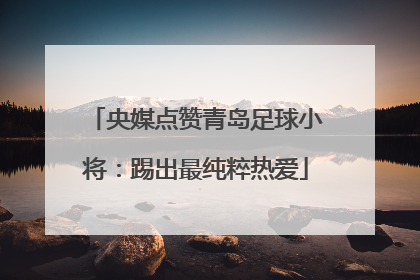 央媒点赞青岛足球小将：踢出最纯粹热爱