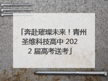 奔赴璀璨未来！青州圣维科技高中 2022 届高考送考