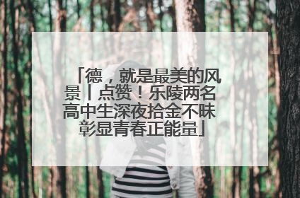 德，就是最美的风景丨点赞！乐陵两名高中生深夜拾金不昧 彰显青春正能量