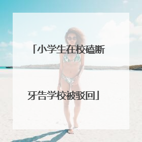 小学生在校磕断牙告学校被驳回