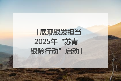 展现银发担当 2025年“苏青银龄行动”启动