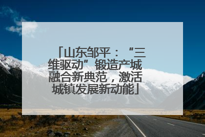 山东邹平：“三维驱动”锻造产城融合新典范，激活城镇发展新动能