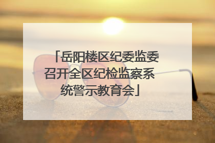岳阳楼区纪委监委召开全区纪检监察系统警示教育会
