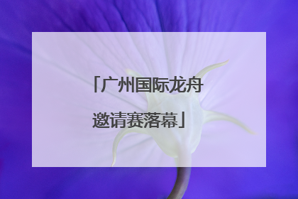 广州国际龙舟邀请赛落幕