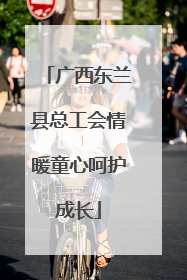 广西东兰县总工会情暖童心呵护成长