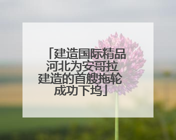 建造国际精品 河北为安哥拉建造的首艘拖轮成功下坞