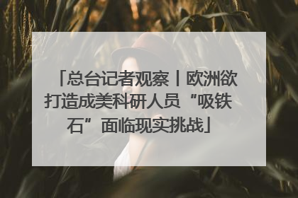 总台记者观察丨欧洲欲打造成美科研人员“吸铁石”面临现实挑战