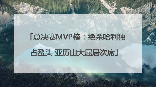 总决赛MVP榜：绝杀哈利独占鳌头 亚历山大屈居次席