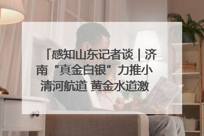 感知山东记者谈｜济南“真金白银”力推小清河航道 黄金水道激活区域经济新动能