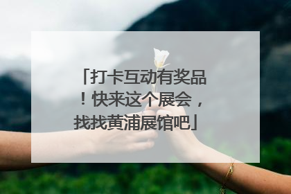 打卡互动有奖品！快来这个展会，找找黄浦展馆吧
