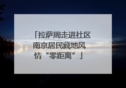 拉萨周走进社区 南京居民藏地风情“零距离”