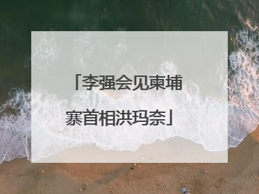 李强会见柬埔寨首相洪玛奈
