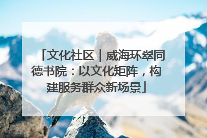 文化社区｜威海环翠同德书院：以文化矩阵，构建服务群众新场景