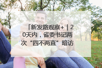 新发路观察+｜20天内，省委书记两次“四不两直”暗访，有何深意？