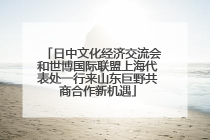 日中文化经济交流会和世博国际联盟上海代表处一行来山东巨野共商合作新机遇