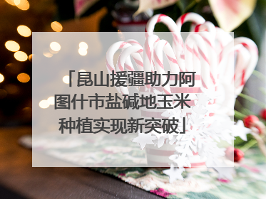 昆山援疆助力阿图什市盐碱地玉米种植实现新突破