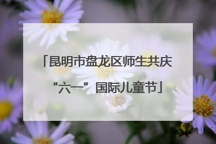 昆明市盘龙区师生共庆“六一”国际儿童节