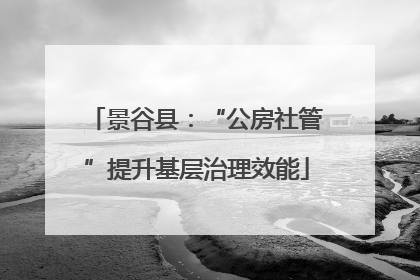 景谷县：“公房社管”提升基层治理效能