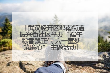 武汉经开区邓南街道振兴街社区举办“端午粽香飘正气 六一童梦筑廉心” 主题活动