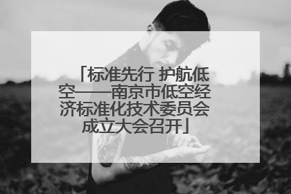 标准先行 护航低空——南京市低空经济标准化技术委员会成立大会召开