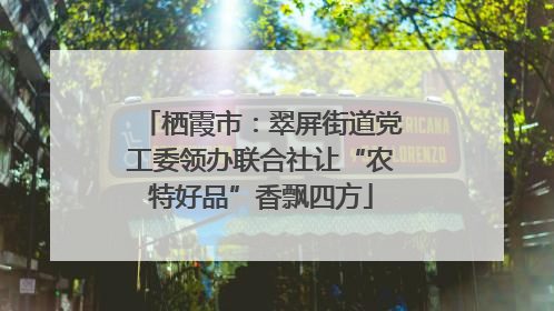 栖霞市：翠屏街道党工委领办联合社让“农特好品”香飘四方