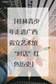 桂林青少年走进广西省立艺术馆“对话”红色历史