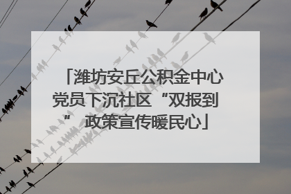 潍坊安丘公积金中心党员下沉社区“双报到” 政策宣传暖民心