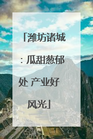 潍坊诸城：瓜甜葱郁处 产业好风光