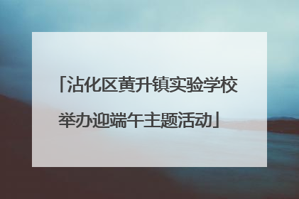 沾化区黄升镇实验学校举办迎端午主题活动