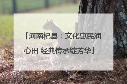 河南杞县：文化惠民润心田 经典传承绽芳华