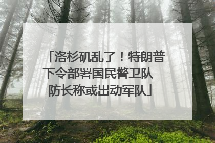 洛杉矶乱了！特朗普下令部署国民警卫队 防长称或出动军队