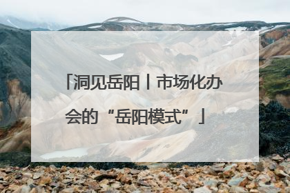 洞见岳阳丨市场化办会的“岳阳模式”