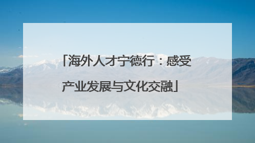 海外人才宁德行：感受产业发展与文化交融