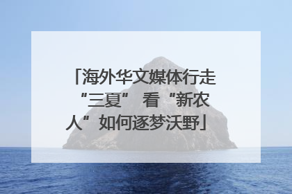 海外华文媒体行走“三夏” 看“新农人”如何逐梦沃野