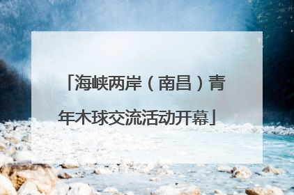 海峡两岸（南昌）青年木球交流活动开幕