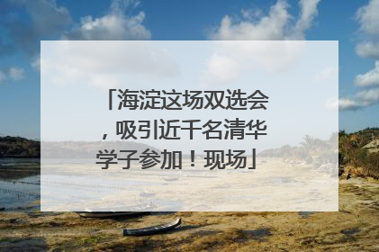 海淀这场双选会，吸引近千名清华学子参加！现场
