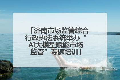 济南市场监管综合行政执法系统举办“AI大模型赋能市场监管”专题培训