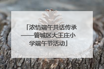 浓情端午共话传承——管城区大王庄小学端午节活动
