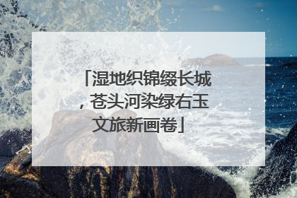 湿地织锦缀长城，苍头河染绿右玉文旅新画卷