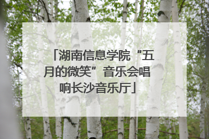 湖南信息学院“五月的微笑”音乐会唱响长沙音乐厅