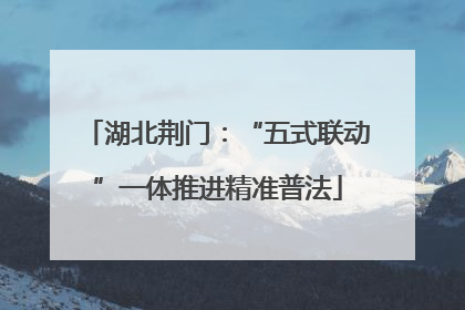 湖北荆门：“五式联动”一体推进精准普法