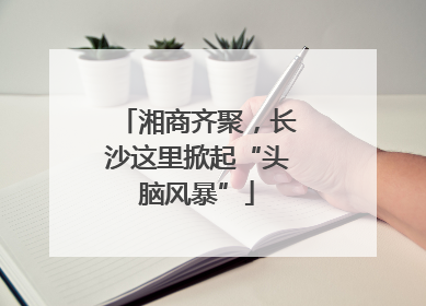 湘商齐聚，长沙这里掀起“头脑风暴”