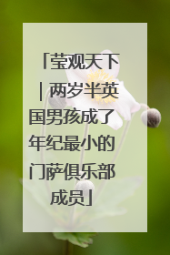 莹观天下｜两岁半英国男孩成了年纪最小的门萨俱乐部成员