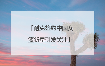 耐克签约中国女篮新星引发关注